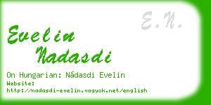 evelin nadasdi business card